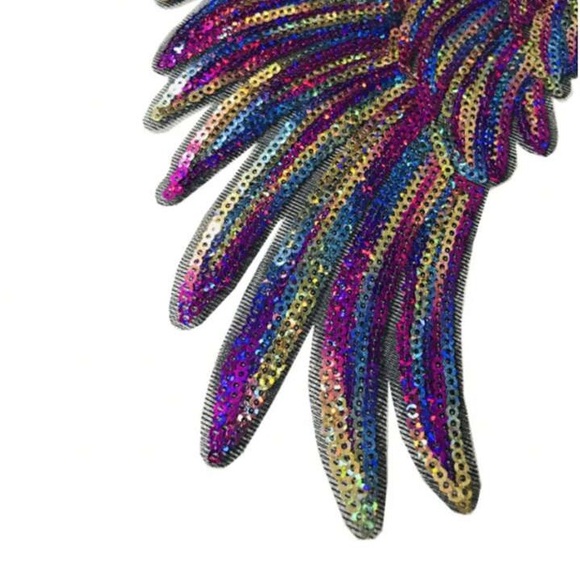 Multicolored 2pc Angel Wing Patches - Picture 3 of 3